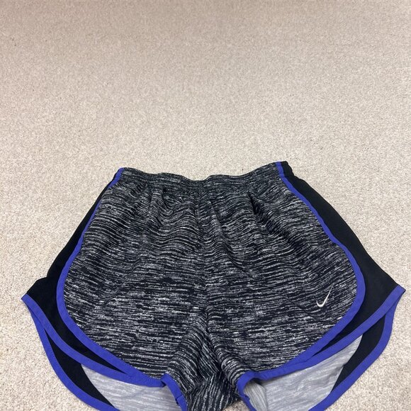 Nike Dri-Fit Shorts Women’s Gray Purple Black Elastic Waist Size Small - Picture 6 of 10